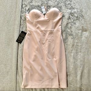 BEBE Blush Strapless/Strapped Dress - sz 8p NWT